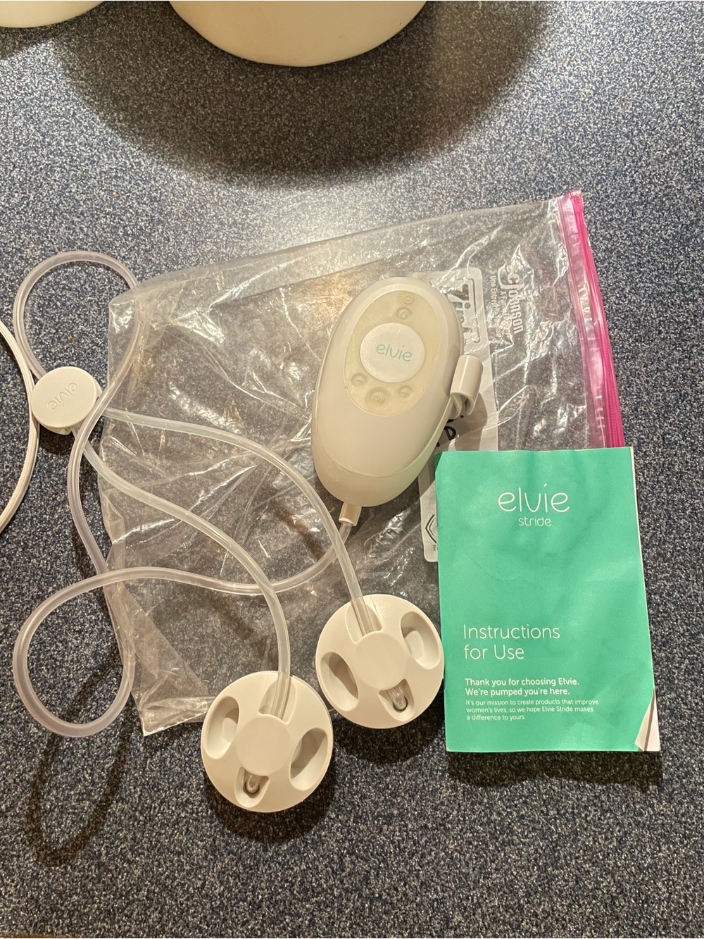 Elvie Stride White Wearable Breast Pump - White